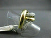 ESTATE WIDE 2.15CT DIAMOND 14KT WHITE & YELLOW GOLD LARGE INFINITY FUN RING