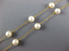 ESTATE AAA SOUTH SEA PEARL 14KT YELLOW GOLD 3D BY THE YARD NECKLACE #23899