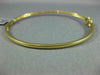 WIDE .90CT DIAMOND 18KT YELLOW GOLD CLASSIC SEMI ETERNITY ROUND BANGLE BRACELET