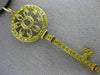 ESTATE LARGE 2.50CT FANCY YELLOW DIAMOND 18K YELLOW GOLD KEY TO MY HEART PENDANT