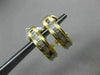 ESTATE .30CT DIAMOND BAGUETTE 14KT YELLOW GOLD 3D WAVE CLIP ON EARRINGS