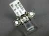 ESTATE .98CT DIAMOND 14KT WHITE GOLD 3D ROUND SEMI MOUNT ENGAGEMENT RING #21433