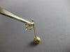 ESTATE .32CT DIAMOND 14KT YELLOW GOLD 3D ROUND CLASSIC BALL HANGING EARRINGS