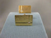 ANTIQUE LARGE DIAMOND STUD 14K YELLOW GOLD RECTANGLE CUFFLINKS FG VS 21MM #19804