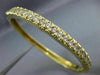 ANTIQUE 3.60CT ROUND CUT DIAMOND 18KT YELLOW GOLD CLASSIC BANGLE BRACELET #1852