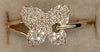 ESTATE .24CT DIAMOND 14KT ROSE GOLD CLASSIC BUTTERFLY LOVE KNOT FUN RING