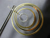 LARGE .60CT DIAMOND 14KT 2 TONE GOLD 3D MULTI CIRCULAR CLIP ON HANGING EARRINGS