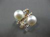 LARGE .33CT DIAMOND & AAA SOUTH SEA PEARL 18KT ROSE GOLD 3 ROW CRISS CROSS RING