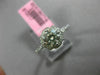 ESTATE 1.05CT DIAMOND 18KT WHITE GOLD 3D SOLITAIRE FLOWER SQUARE ENGAGEMENT RING