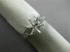 .96CT DIAMOND 14K WHITE GOLD 3D ROUND PRINCESS SEMI MOUNT ENGAGEMENT RING #23794