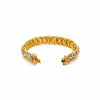 EXTRA LARGE MULTI COLOR 25.43CT DIAMOND 18KT YELLOW GOLD 3D CUFF TENNIS BRACELET