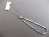 1.20CT DIAMOND 14KT WHITE GOLD 3D ROUND 2.5MM HEXAGON ADJUSTABLE TENNIS BRACELET