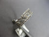 WIDE .90CT DIAMOND 18KT WHITE GOLD 3D ROUND & PRINCESS WEDDING ANNIVERSARY RING