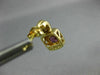 ESTATE .80CT AAA AMETHYST 14KT YELLOW GOLD 3D CLASSIC SQUARE STUD EARRINGS