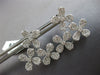 LARGE 2.08CT DIAMOND 18KT WHITE GOLD FLOWER 4 LEAF CLOVER STUD HANGING EARRINGS