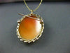 ANTIQUE LARGE 14KT YELLOW HAND CARVED LADY SHELL CAMEO PENDANT & BROOCH #22104