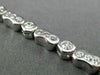 ESTATE 1.79CT DIAMOND 14KT WHITE GOLD PAST PRESENT FUTURE ETOILE BRACELET #18270