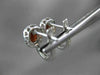 ESTATE 2.11CT DIAMOND & GARNET 14KT WHITE GOLD OVAL HALO FILIGREE HEART EARRINGS