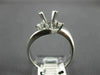 ESTATE .30CT DIAMOND 18KT WHITE GOLD 3D WAVE SEMI MOUNT ENGAGEMENT RING #11637