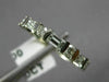 ESTATE .50CT ROUND & BAGUETTE DIAMOND 14KT WHITE GOLD ANNIVERSARY RING #18583