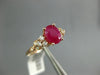 1.15CT DIAMOND & AAA RUBY 14KT ROSE GOLD 3D OVAL & ROUND CLASSIC ENGAGEMENT RING