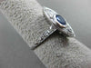 ANTIQUE 1.66CT OLD MINE DIAMOND & AAA SAPPHIRE PLATINUM 3D MARQUISE RING #17069
