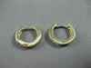 ESTATE .25CT DIAMOND 14KT YELLOW GOLD CHANNEL HUGGIE EARRINGS BEAUTIFUL!! #9978