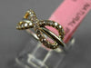ESTATE .38CT PINK DIAMOND 18KT WHITE & ROSE GOLD 3D CLASSIC INFINITY LOVE RING