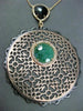 ESTATE LARGE 1.02CT DIAMOND & MULTI GEM 14KT TWO TONE GOLD BY THE YARD PENDANT