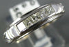 .35CT DIAMOND 14KT WHITE GOLD 3D PRINCESS 5 STONE FILIGREE ANNIVERSARY RING 1337