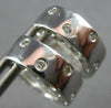 .08CT DIAMOND 14KT WHITE GOLD MULTI HEART ETOILE HUGGIE HANGING EARRINGS #27718