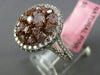 ESTATE 2.66CT PINK & WHITE DIAMOND 18KT 2 TONE GOLD 3D MULTI SHAPE FILIGREE RING