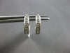 .28CT DIAMOND 18KT WHITE GOLD CLASSIC ROUND ETOILE HUGGIE HOOP HANGING EARRINGS