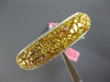 LARGE 17.85CT WHITE & MULTI COLOR DIAMOND 18KT WHITE GOLD CUFF BANGLE BRACELET