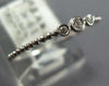 ESTATE SMALL .03CT DIAMOND 18KT WHITE GOLD 3D CLASSIC 3 STONE BEADED FUN RING