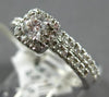 .40CT DIAMOND 14KT WHITE GOLD CLASSIC ROUND SQUARE ENGAGEMENT WEDDING RING SET