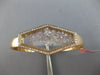 LARGE 3.06CT DIAMOND 18KT ROSE GOLD 3D HEXAGON FLOATING FUN CUFF BANGLE BRACELET