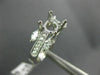 WIDE .92CT DIAMOND 14K WHITE GOLD ROUND LUCIDA SEMI MOUNT ENGAGEMENT RING 18491