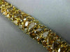 GIA 31.12CT CHOCOLATE FANCY & YELLOW DIAMOND 18KT YELLOW GOLD 3D TENNIS BRACELET