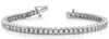 ESTATE 6.0CT DIAMOND 14KT WHITE GOLD 3D CLASSIC SEMI BEZEL ROUND TENNIS BRACELET