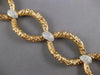 EXTRA LARGE & LONG 1.44CT DIAMOND 14KT 2 TONE GOLD OVAL FILIGREE LOVE BRACELET