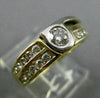 ESTATE .62CT DIAMOND 14K WHITE & YELLOW GOLD BEZEL PROMISE ENGAGEMENT RING 20726