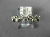 ESTATE .53CT DIAMOND 14KT WHITE GOLD ETOILE BEZEL ELEVEN STONE ANNIVERSARY RING