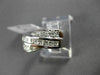 ESTATE WIDE .65CT ROUND & PRINCESS CUT DIAMOND 14KT WHITE GOLD X COCKTAIL RING