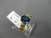 2.61CT ROUND & BAGUETTE DIAMOND & SAPPHIRE 14KT YELLOW GOLD ENGAGEMENT RING #179