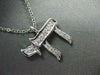 ESTATE .30CT DIAMOND 14KT WHITE GOLD CHAI PENDANT & CHAIN F/G VS 18X19MM #2064
