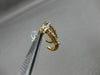 ESTATE .50CT BAGUETTE & ROUND DIAMOND 14KT YELLOW GOLD 3D STAR HANGING EARRINGS