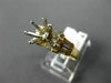 ESTATE WIDE .49CT DIAMOND 14KT YELLOW GOLD 3D SEMI MOUNT ENGAGEMENT RING #4117