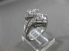 ESTATE LARGE 1.34CT MULTI SHAPE DIAMOND 14KT WHITE GOLD INFINITY FUN RING #18185