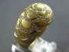 ESTATE LARGE 1.03CT DIAMOND 14KT YELLOW GOLD MULTI FLOWER MATTE & SHINY FUN RING